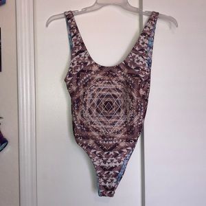 Wolves threads one piece swim suit
